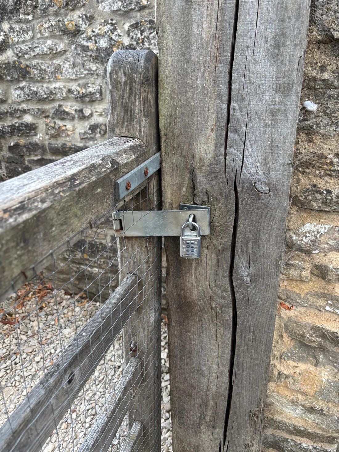 Side gate checked and locked